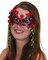 Adults Vine Red Rose Senorita Day Of The Dead Eye Mask Costume Accessory